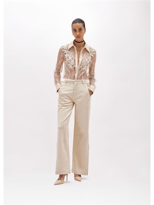 camicia donna beige BLUGIRL BLUMARINE | RA5113J4881/30907